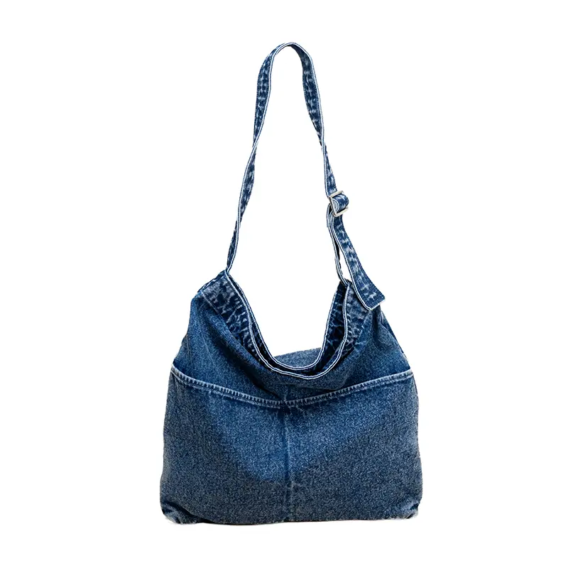 Beg Bahu Kanvas Denim Wanita